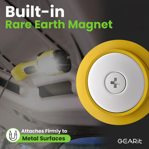 GEARit LED Work Light has a NEMA 5-15R outlet to power an extra device.