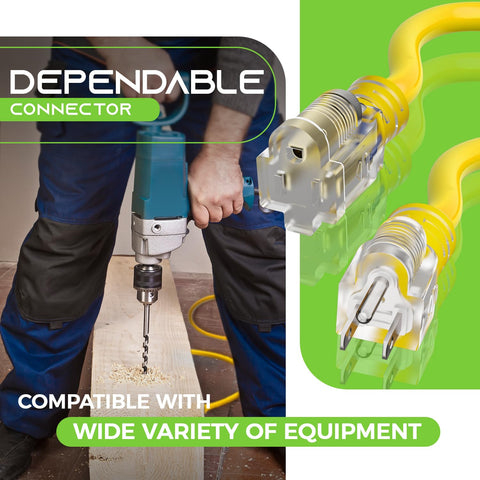 GEARit high-visibility yellow jacket helps reduce tripping in cluttered spaces.