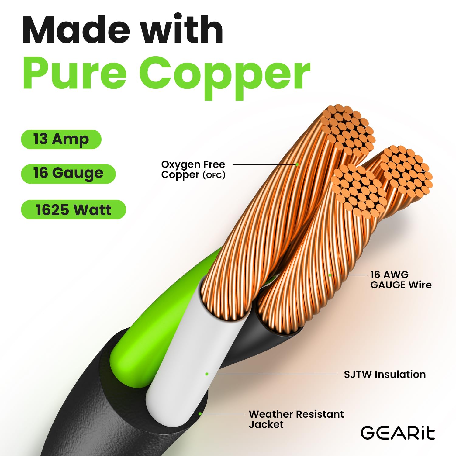 GEARit weatherproof extension cord remains durable in extreme temperatures