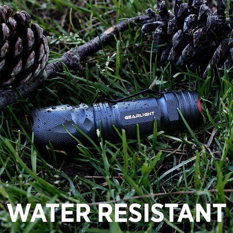GearLight M3 mini flashlight part of an emergency kit for home or travel.