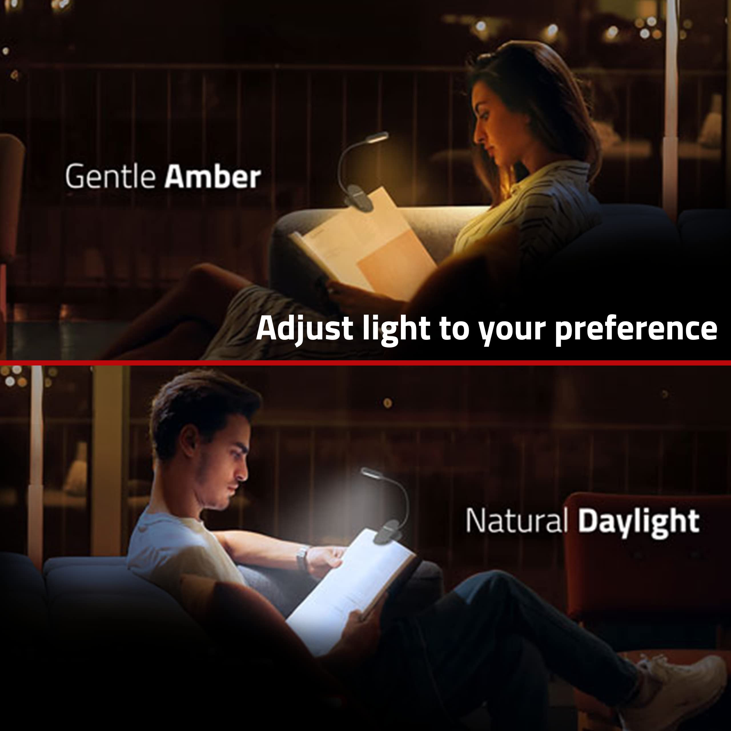 GearLight pack of two lights with two charging cables included.