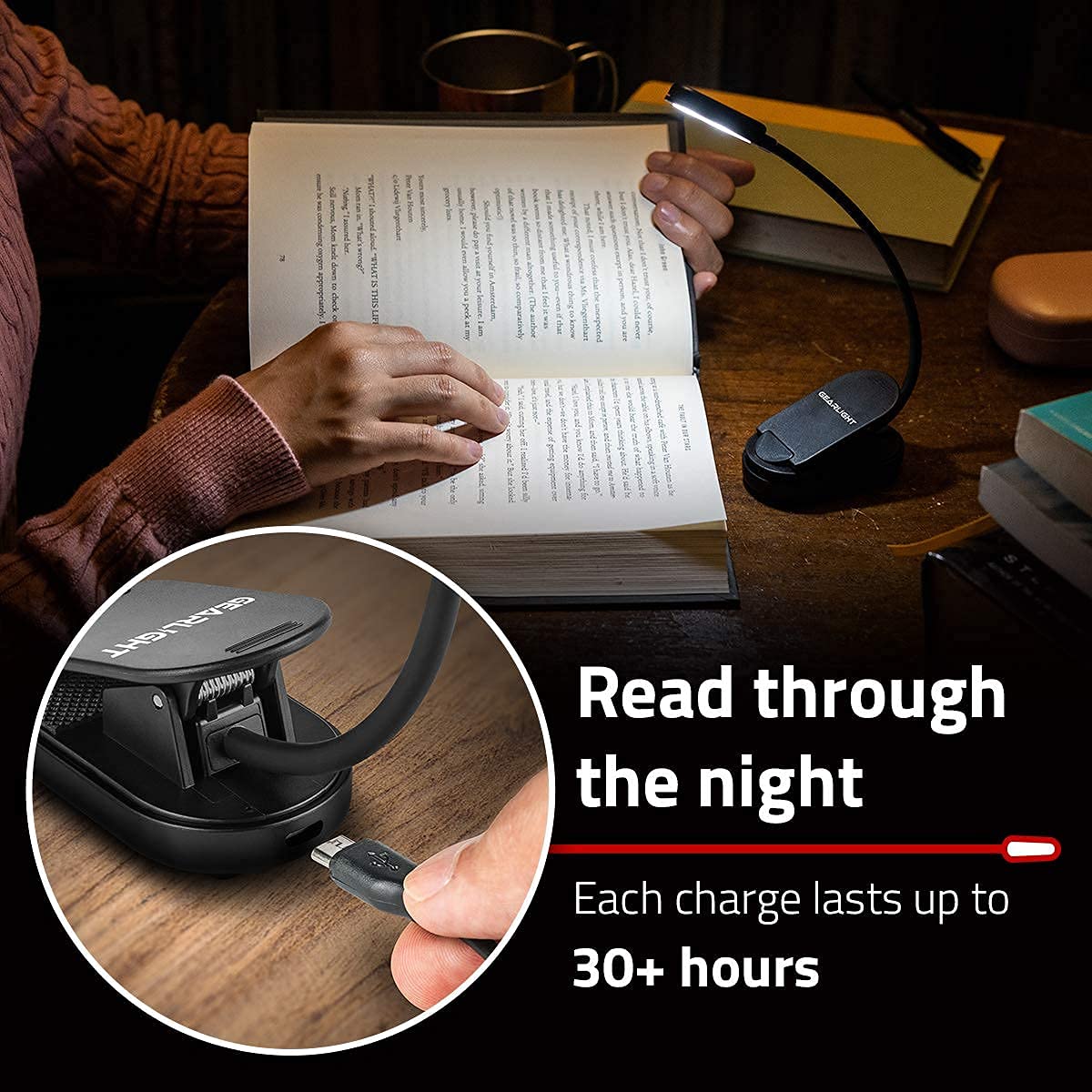 GearLight daylight mode provides bright, natural color for page clarity.