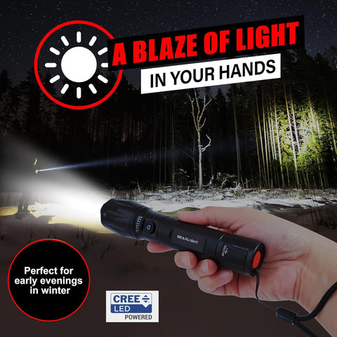 GearLight S1000 dual-button control for easy operation in any grip.