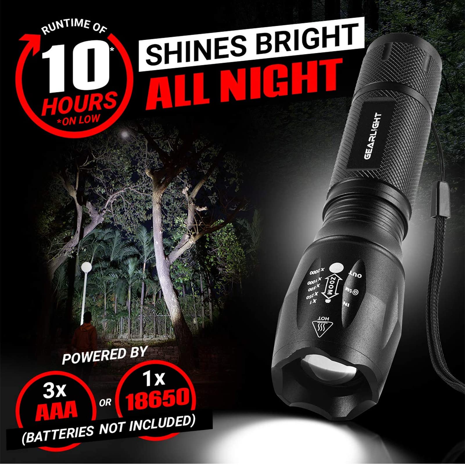 GearLight S1000 hand straps provide secure grip during use.