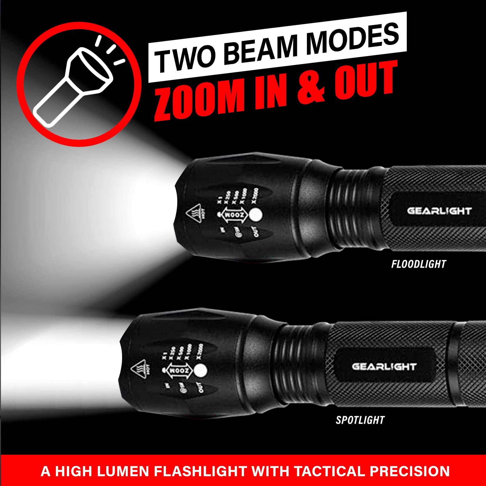 GearLight S1000 pocket-size design fits in pockets or bags.