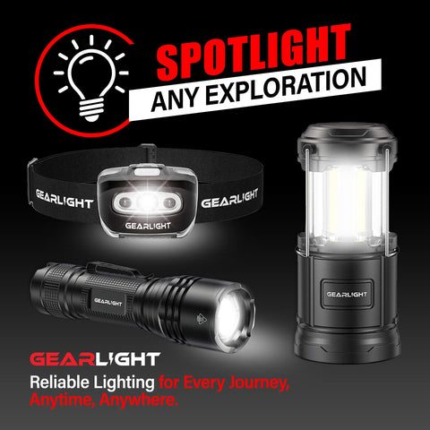 GearLight S1000 built-in 2000mAh batteries ensure long-lasting use.
