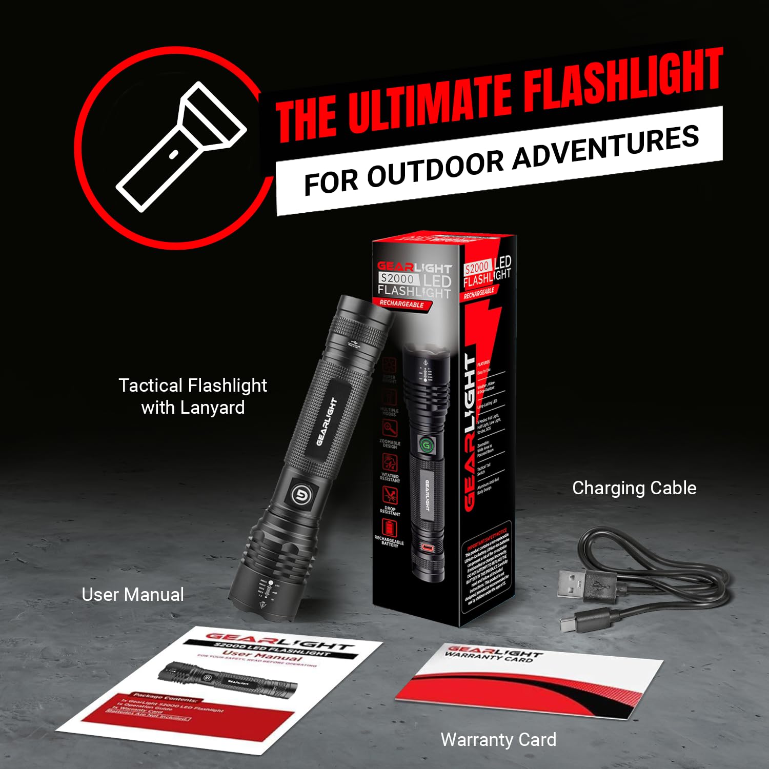 GearLight S2000 weather-resistant build stands up to rain and snow.