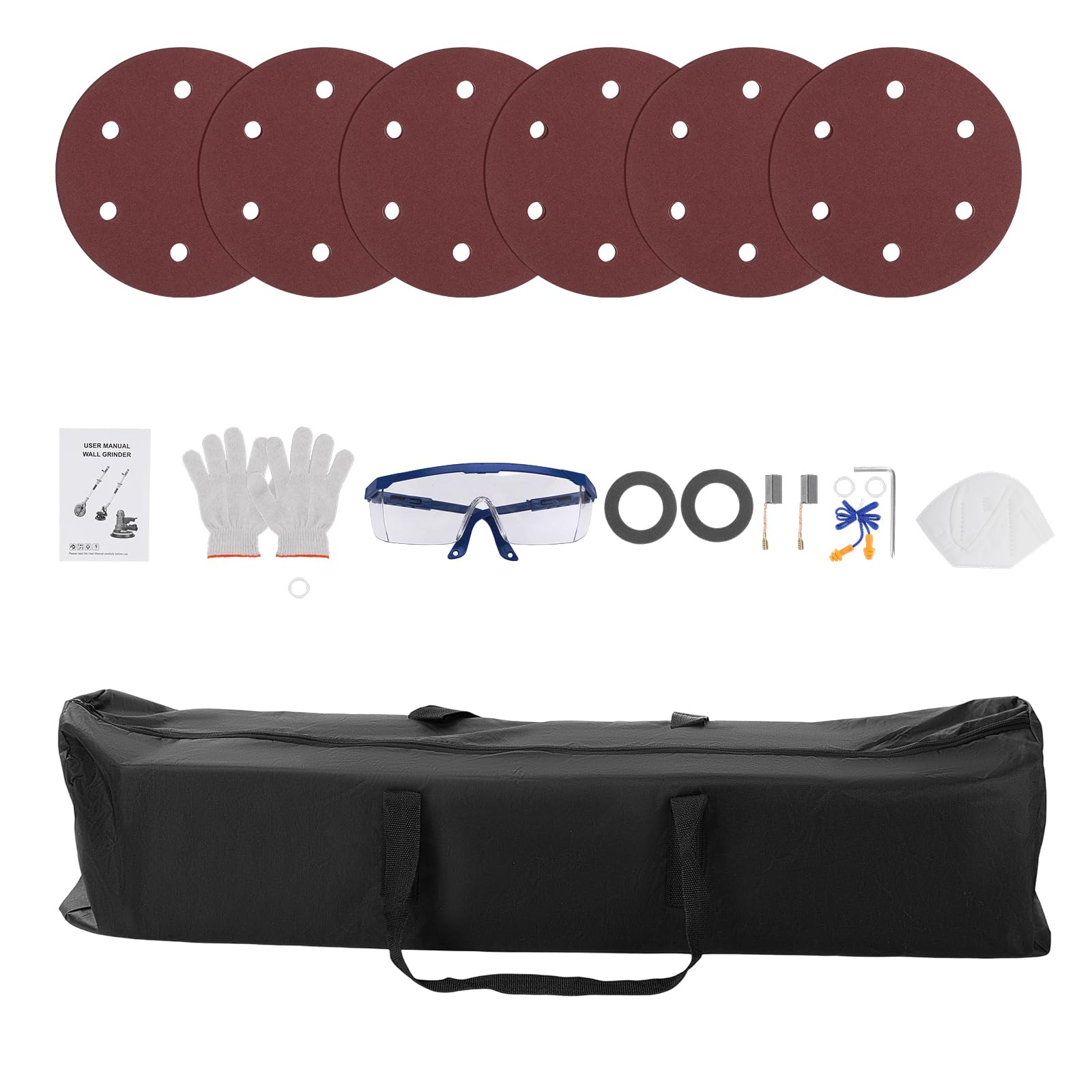GEARPASS sander kit including accessories and sanding papers for quick setup.