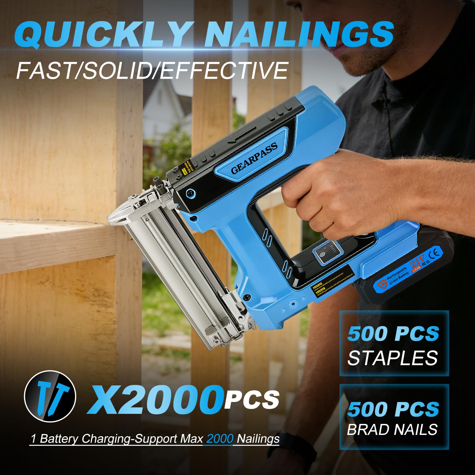 GEARPASS lightweight ergonomic design reduces fatigue during long tasks.