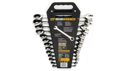 GearWrench 13-piece ratcheting wrench set, designed for tight spaces to speed up projects