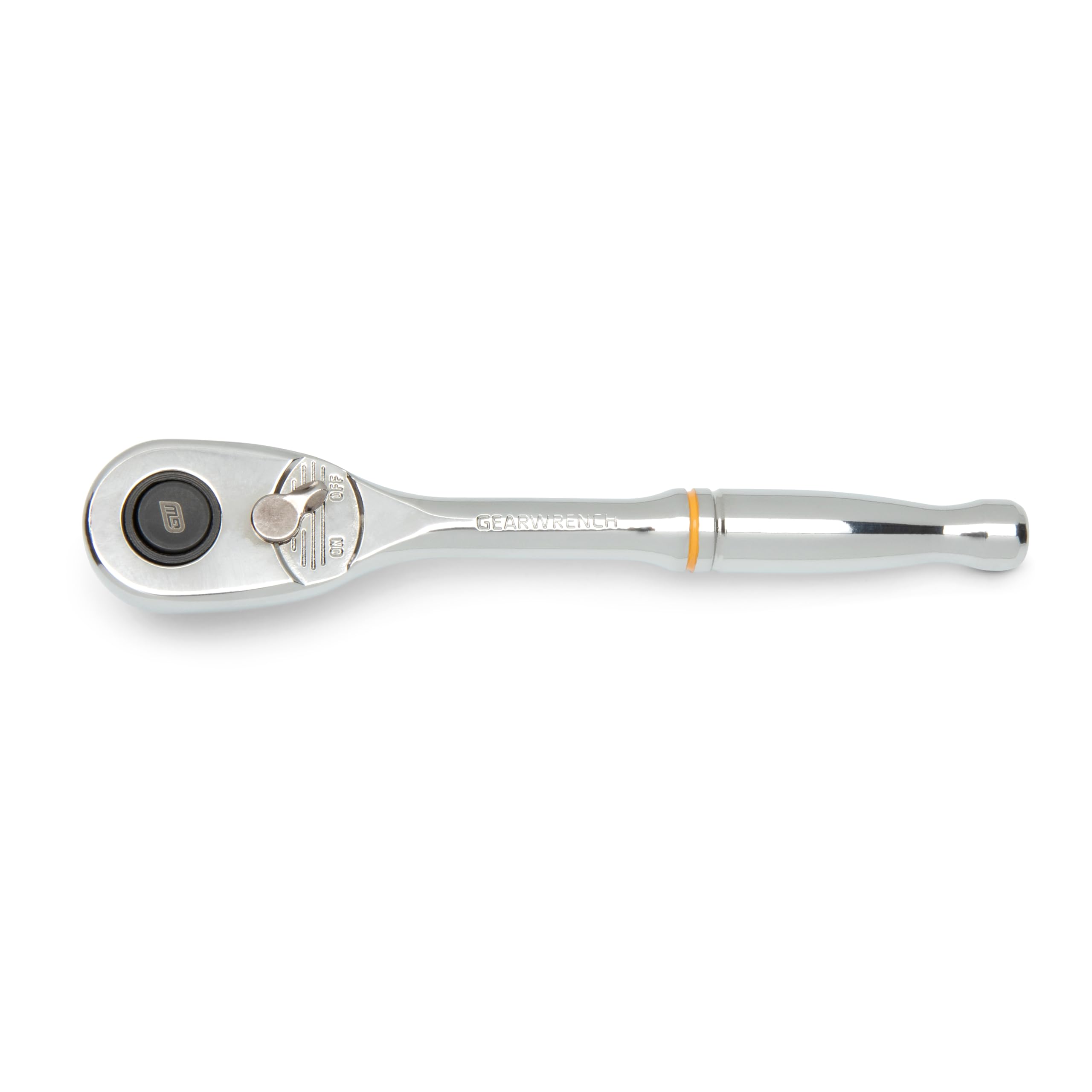 GearWrench 1/4-inch ratchet teardrop head for tight-space access.