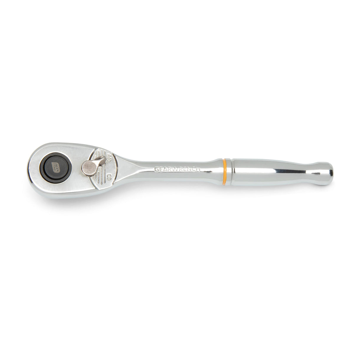 GearWrench 1/4-inch ratchet teardrop head for tight-space access.