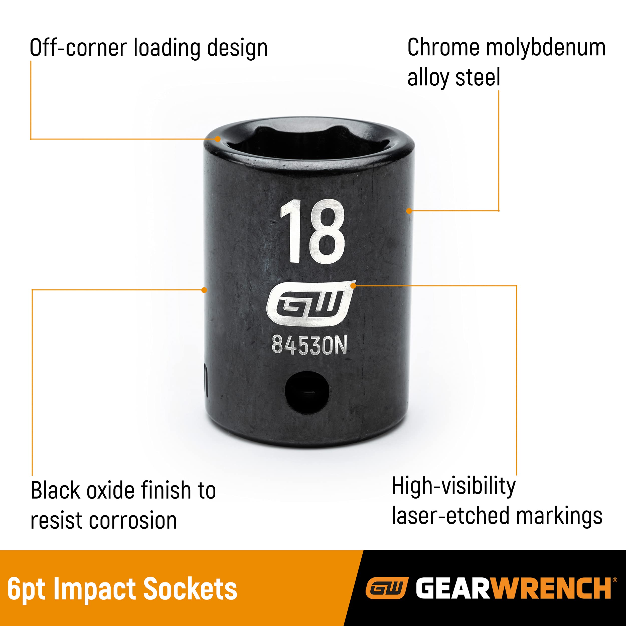 GearWrench socket set in case, ready for organized shop use.