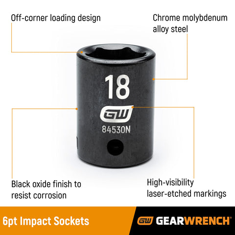 GearWrench socket set in case, ready for organized shop use.