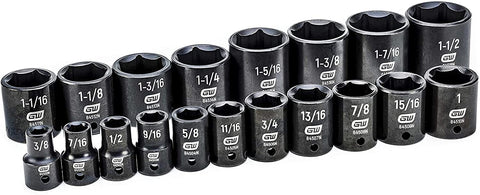 Close-up of GearWrench parallel neck sockets enabling access to tight spaces.
