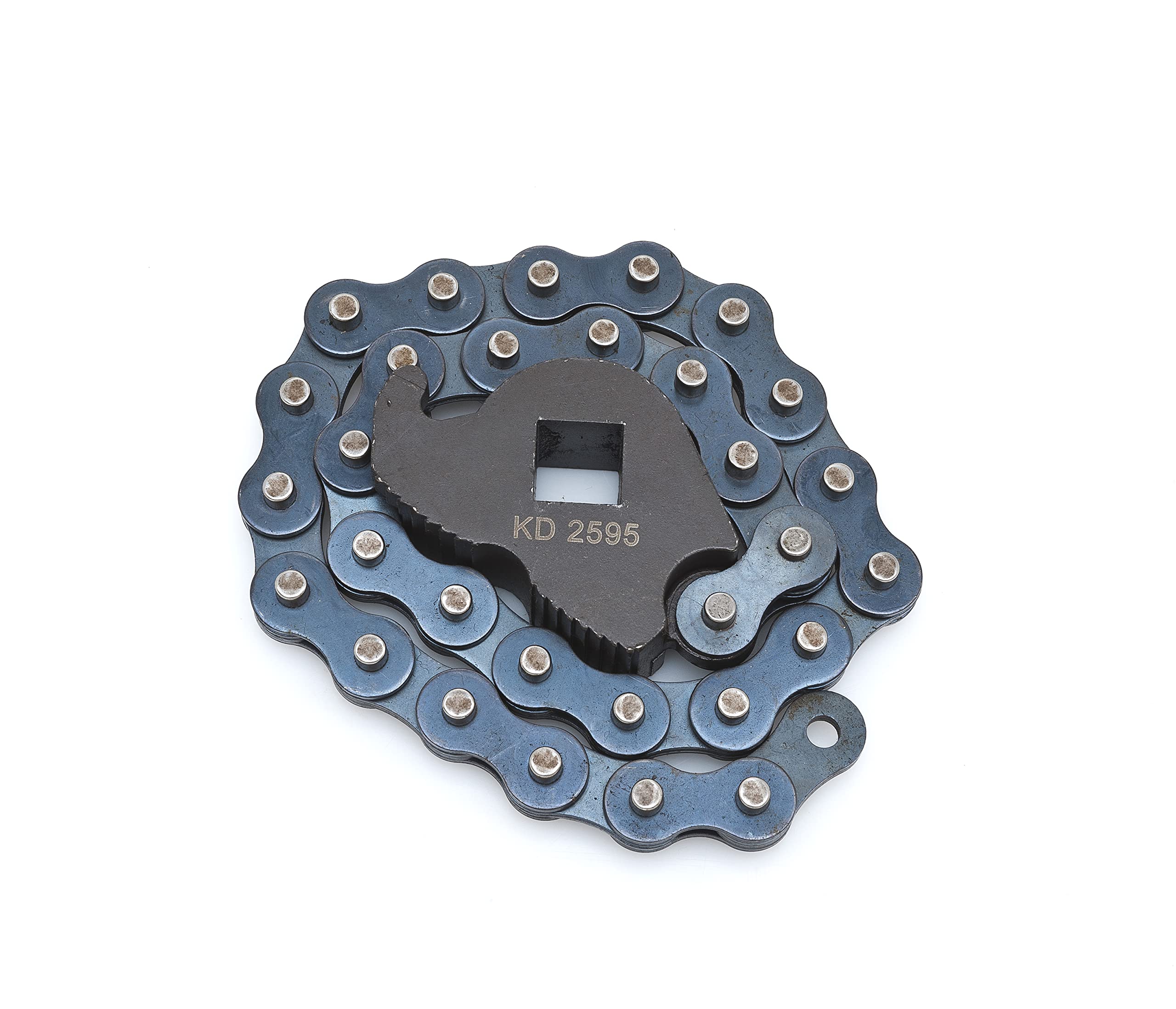 GearWrench 2595D chain wrench teeth close-up highlighting robust grip.