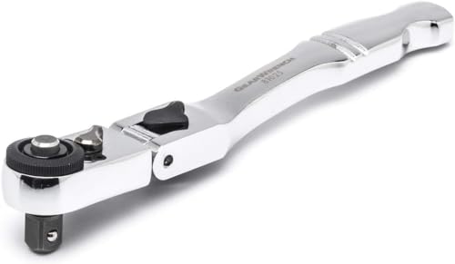 GEARWRENCH 45-piece kit laid out with sockets and bits for quick access