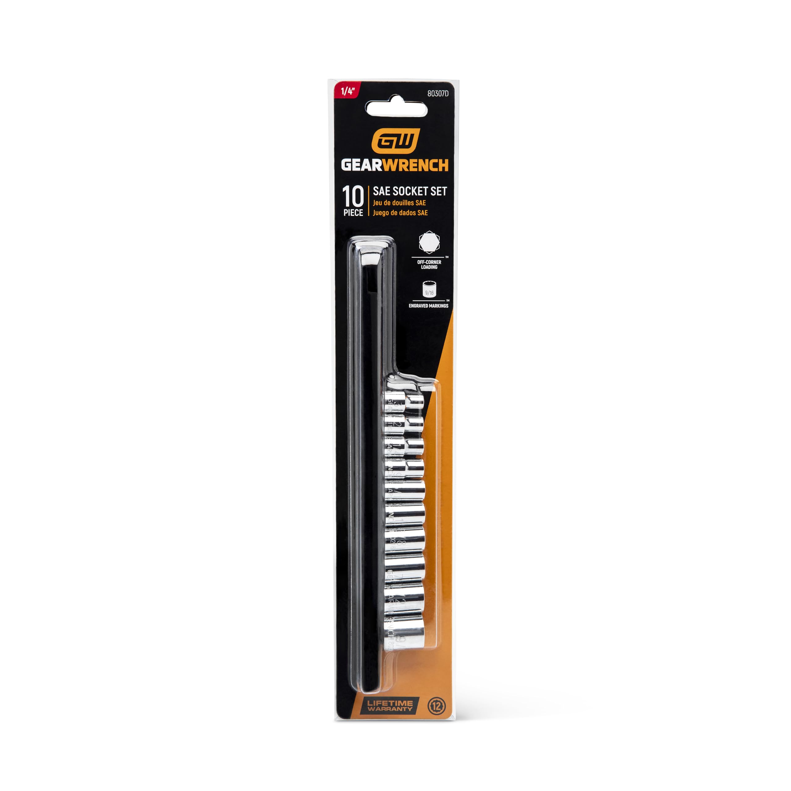GearWrench 80307D chamfered opening guides fasteners into sockets