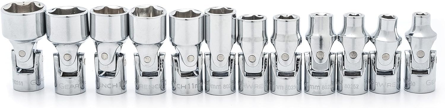 GearWrench 80311 metric flex sockets provide angled access for stubborn bolts