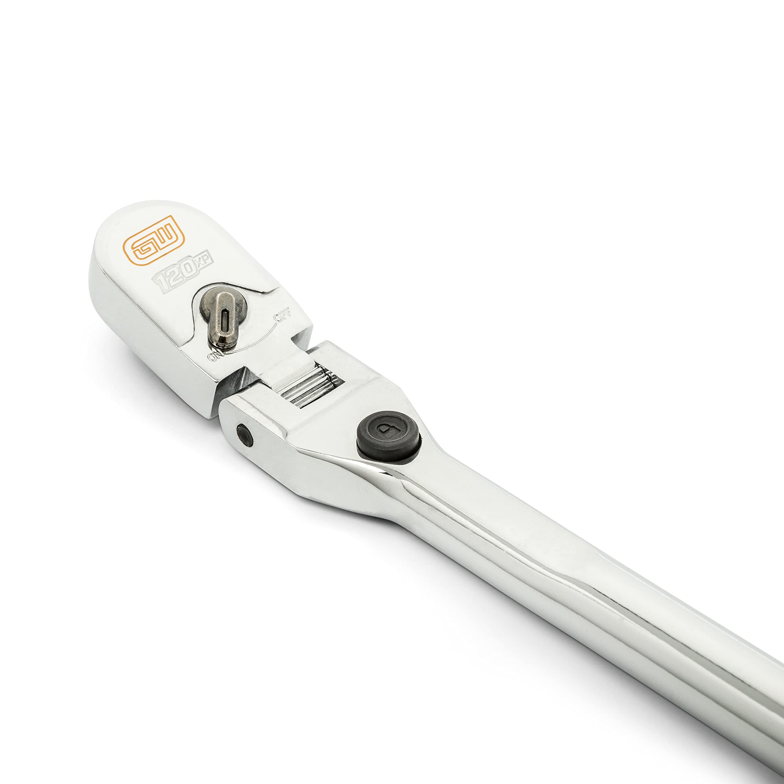 GearWrench 81055 3-degree ratcheting arc for quick turns in confined spaces.