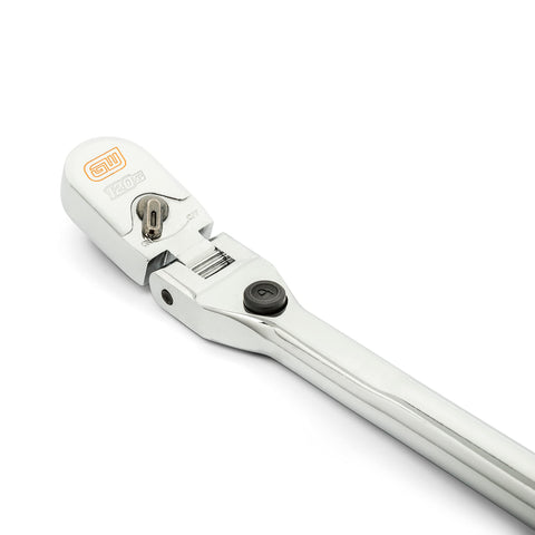 GearWrench 81055 3-degree ratcheting arc for quick turns in confined spaces.