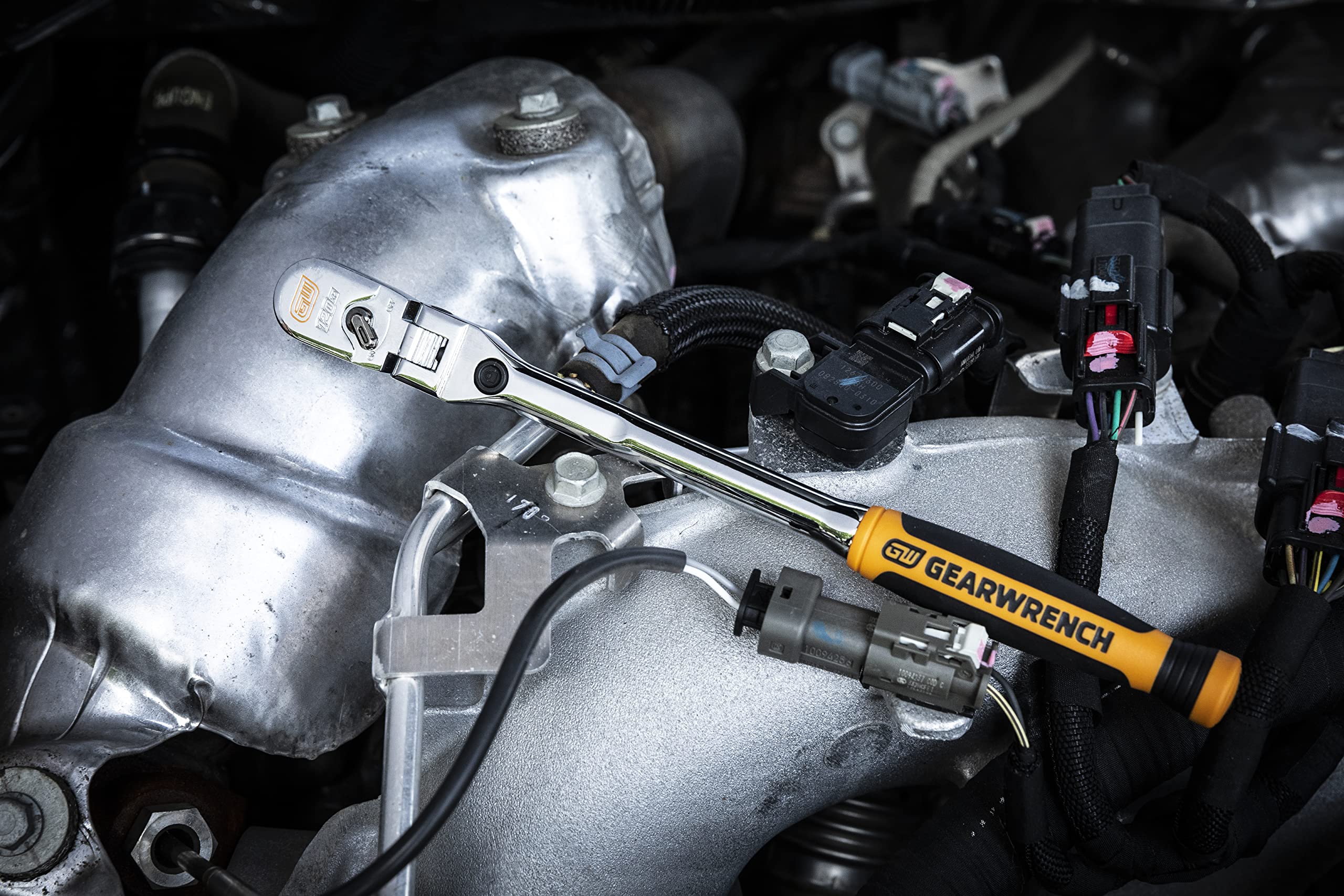 GearWrench 81055 60-tooth gear engagement delivers strong, reliable engagement.