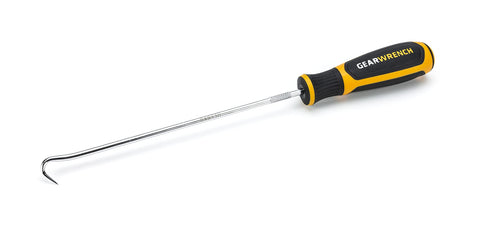 GEARWRENCH 8pc long hook and pick set 84010H keeps blades secure during removal tasks.