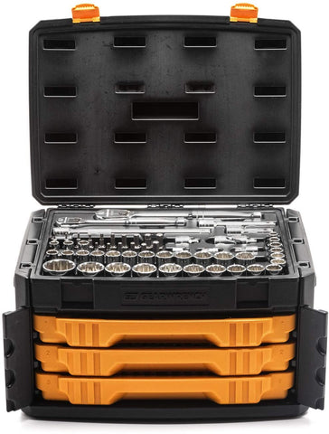 GearWrench 90-tooth ratchet with 1/2 inch drive for heavy-duty fasteners.