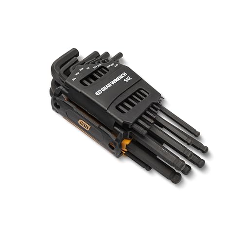 Alloy-steel GearWrench hex keys offer high strength and distortion resistance.