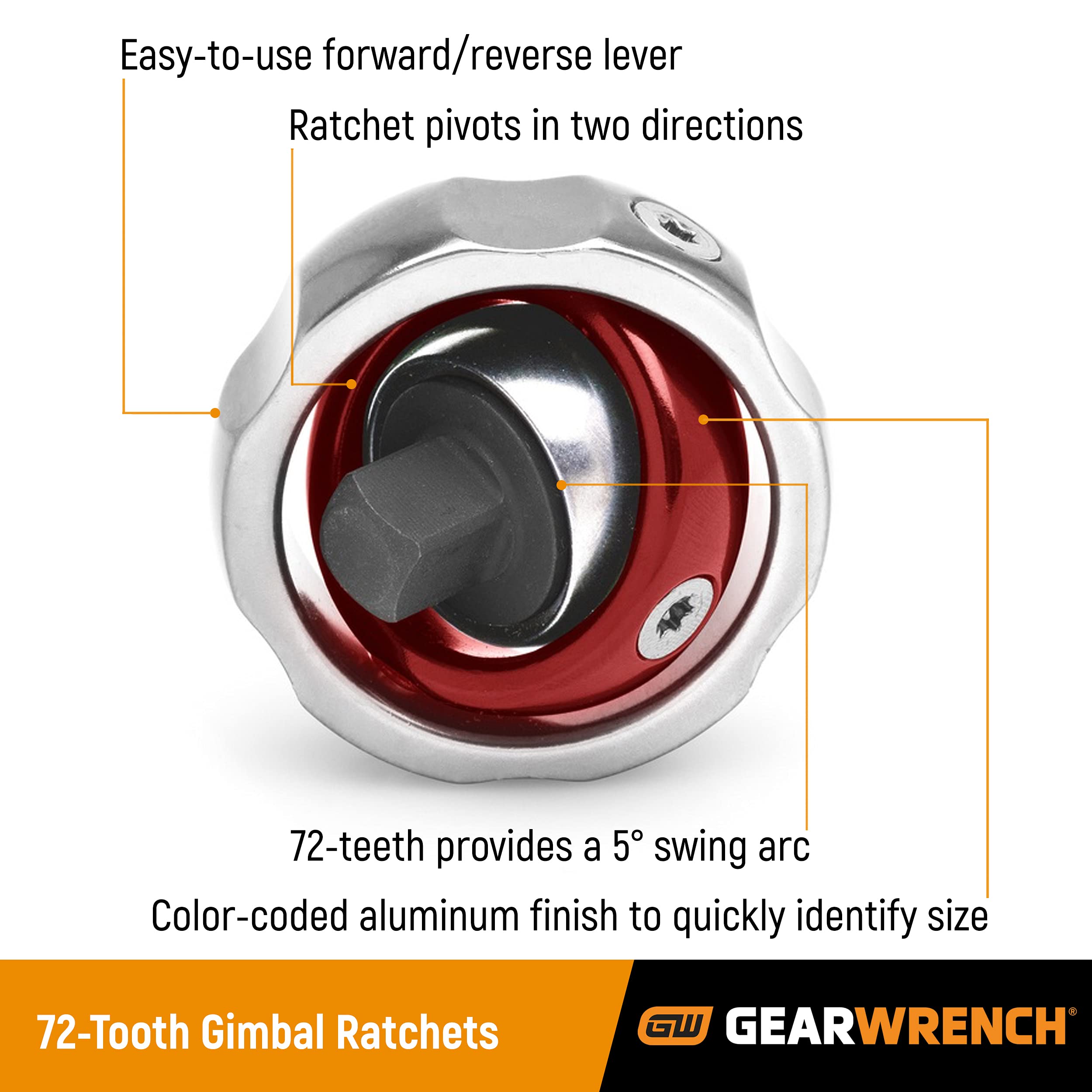 GEARWRENCH anodized aluminum finish delivers durability in busy workshops