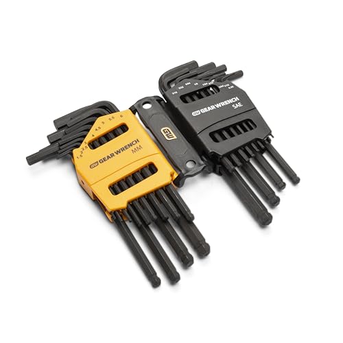 Ball-end hex keys provide 25-degree entry in tight spaces with GearWrench.