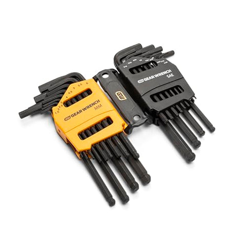 Ball-end hex keys provide 25-degree entry in tight spaces with GearWrench.