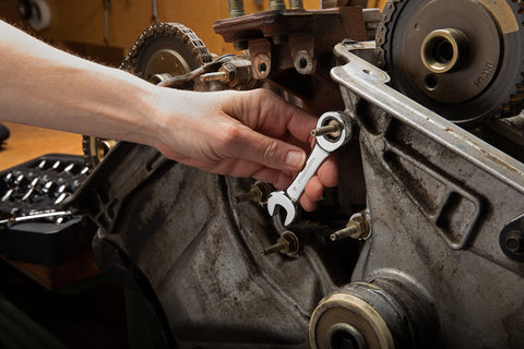 GearWrench combination wrenches offer versatile torque in tight spots.