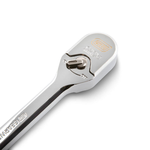 GearWrench compact head design improves access to recessed fasteners.