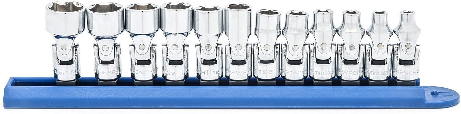 GearWrench 12 Pc flex socket set 1/4 drive for fast access to tight spaces
