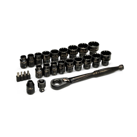 GearWrench GWX6PT25 pass-through ratchet in action for long threaded rods.