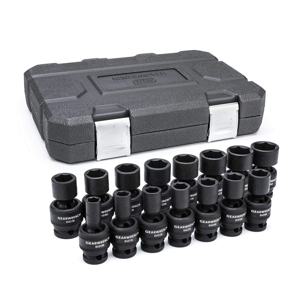 GEARWRENCH half-inch metric impact sockets offer rugged performance for demanding fasteners.