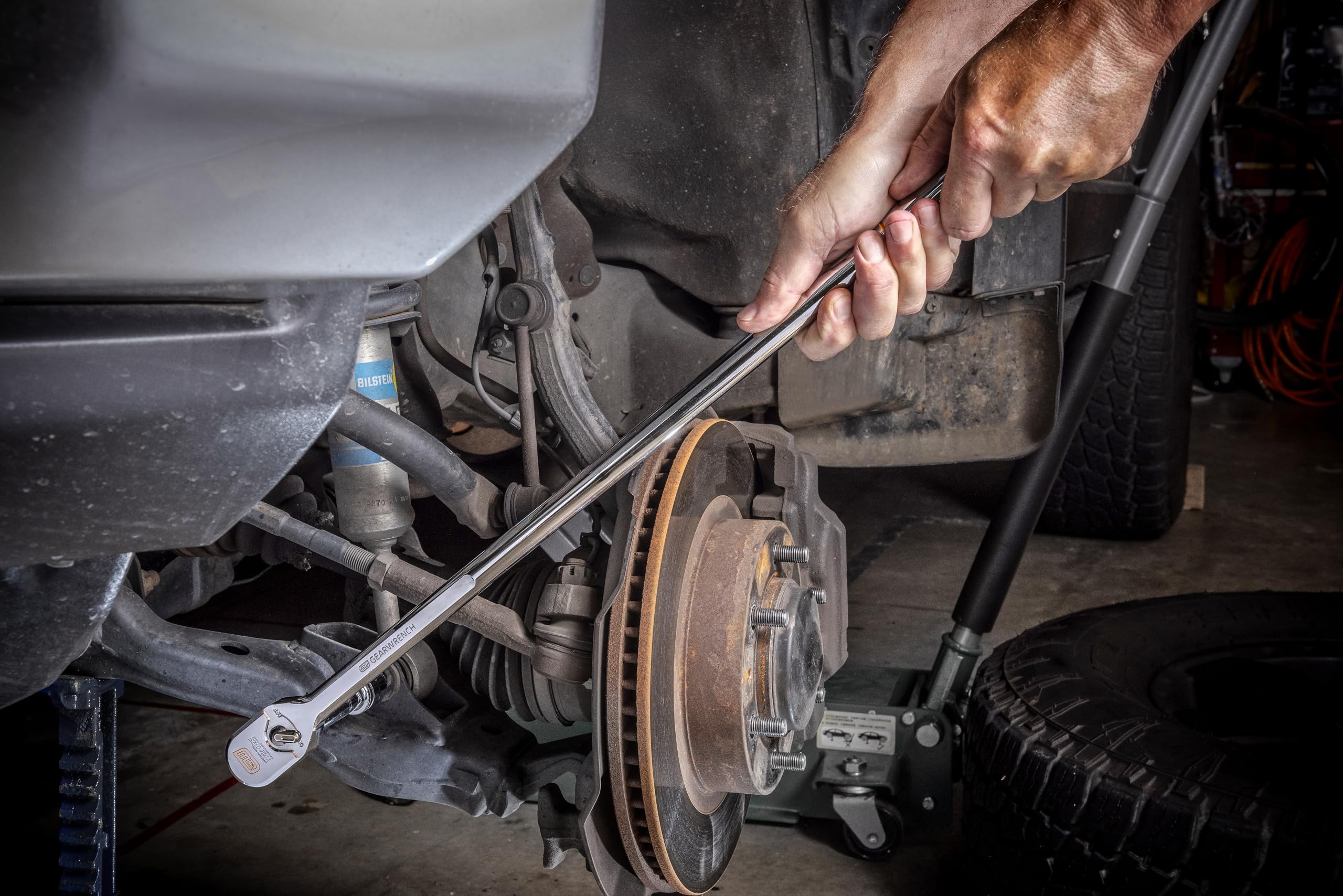 GearWrench head markings are clearly visible for quick orientation.