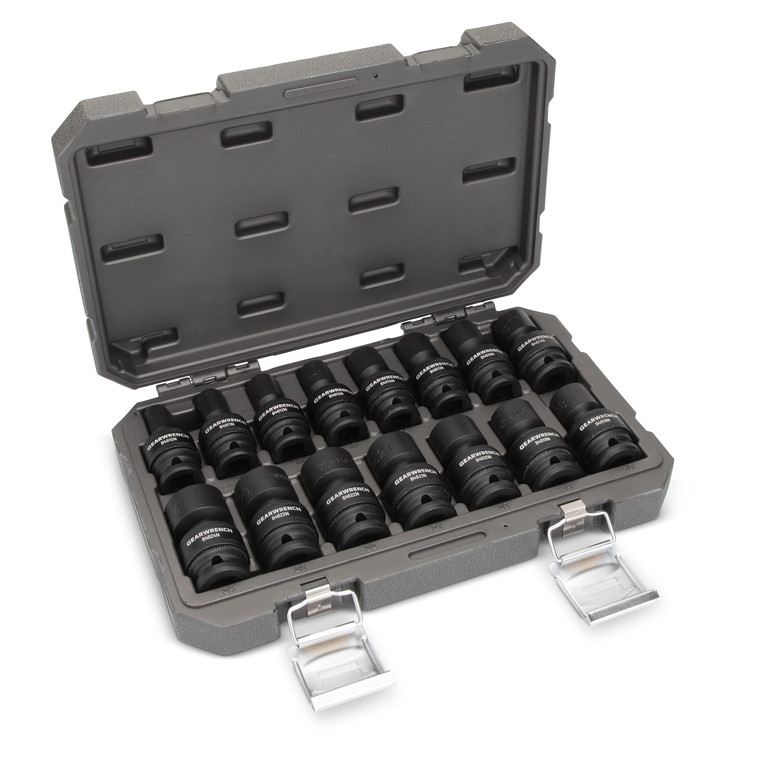 GEARWRENCH laser-etched size markings help quick identification on the job.