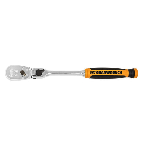GearWrench locked-position flex head for stable angle control.