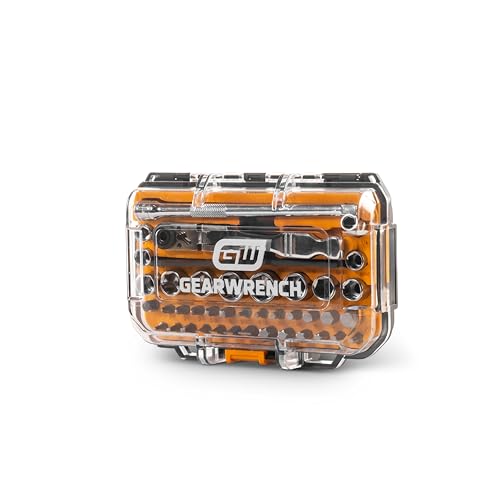 GEARWRENCH microdriver set off-corner loading sockets prevent rounding