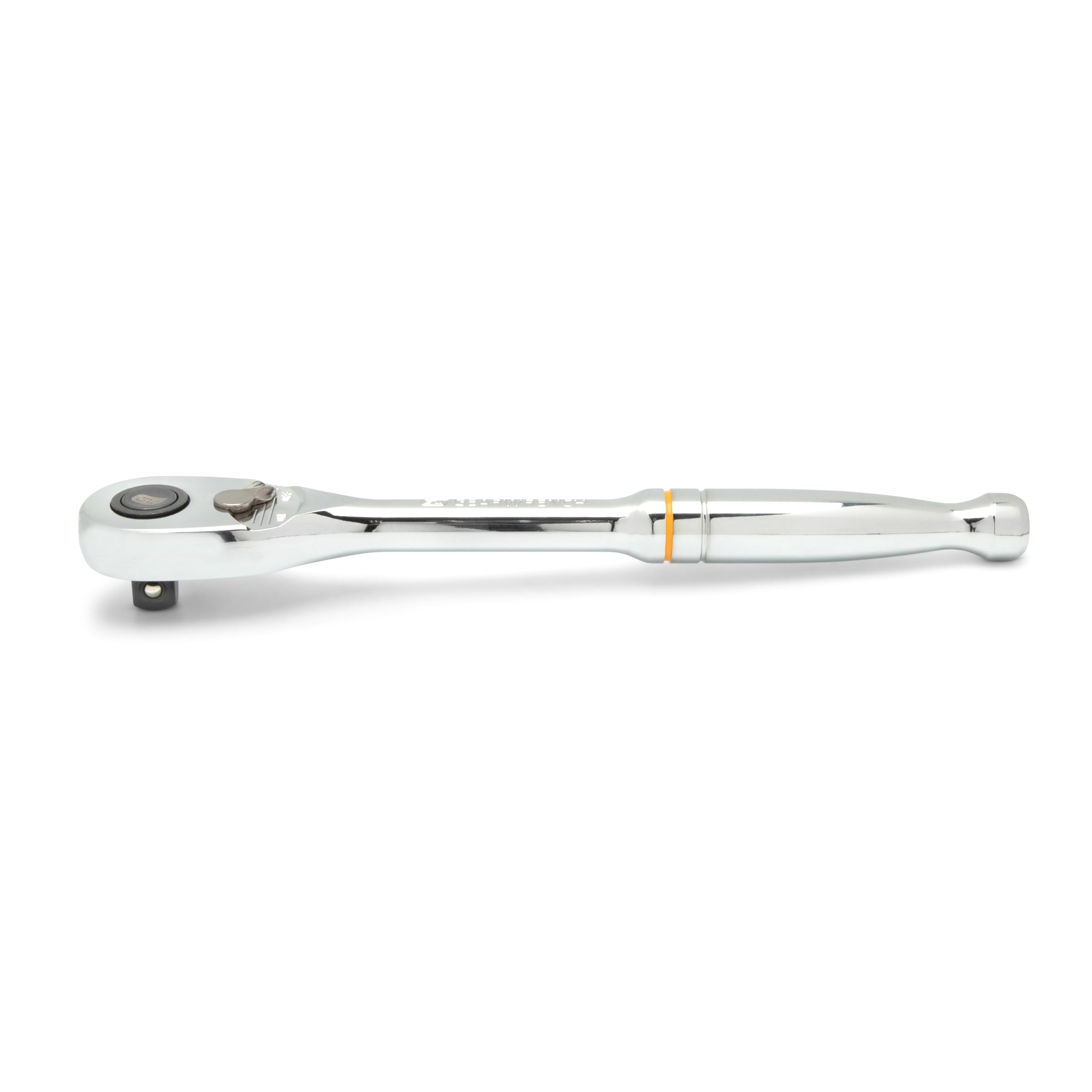 GearWrench ratchet with flush on/off switch stays out of the way.