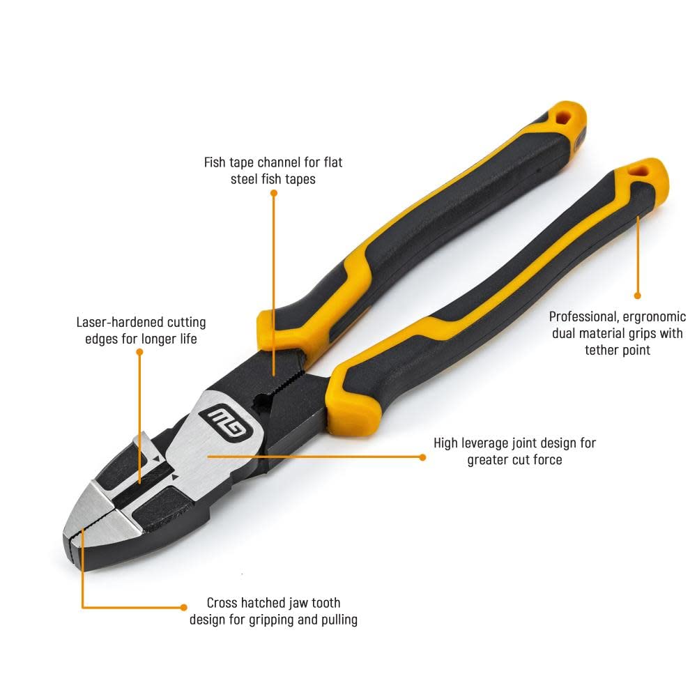 GearWrench Pitbull angled teeth enhance grip on fasteners and cables.