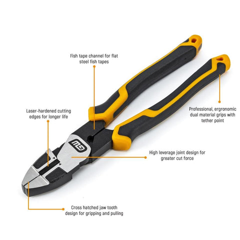 GearWrench Pitbull angled teeth enhance grip on fasteners and cables.