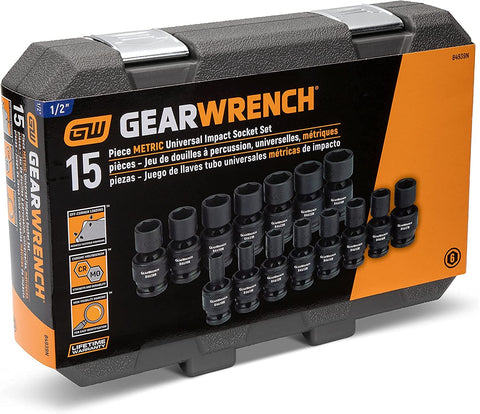 GEARWRENCH secondary size stamping provides fast size confirmation.