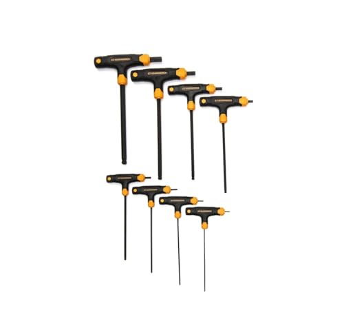 GearWrench t-handle hex keys highlighting comfort grip and control.