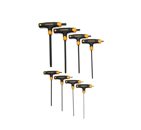 GearWrench t-handle hex keys highlighting comfort grip and control.