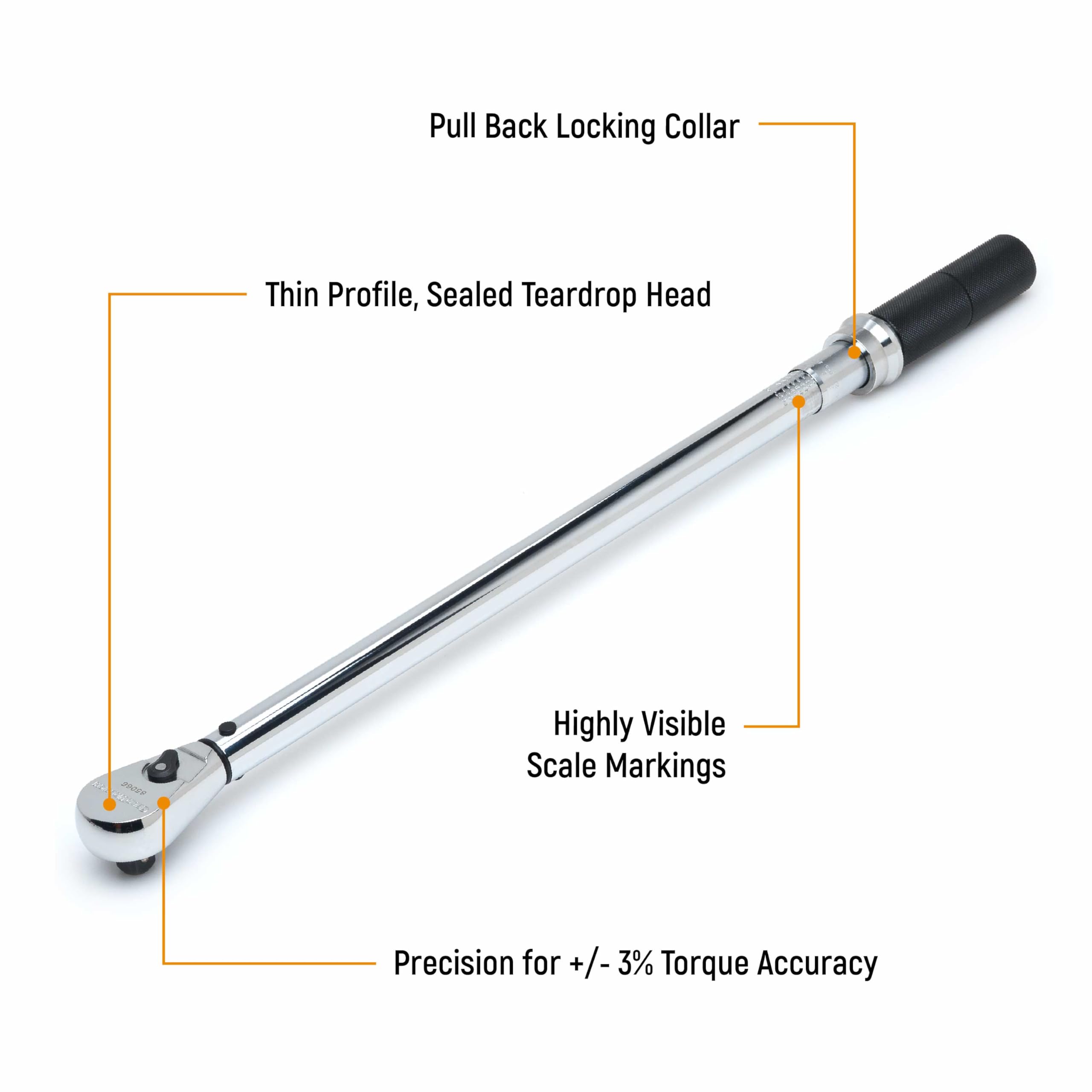 GearWrench tire shop torque wrench with rugged rubber cover