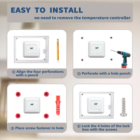 Gedreew lock box ventilation design prevents sensing interference on walls