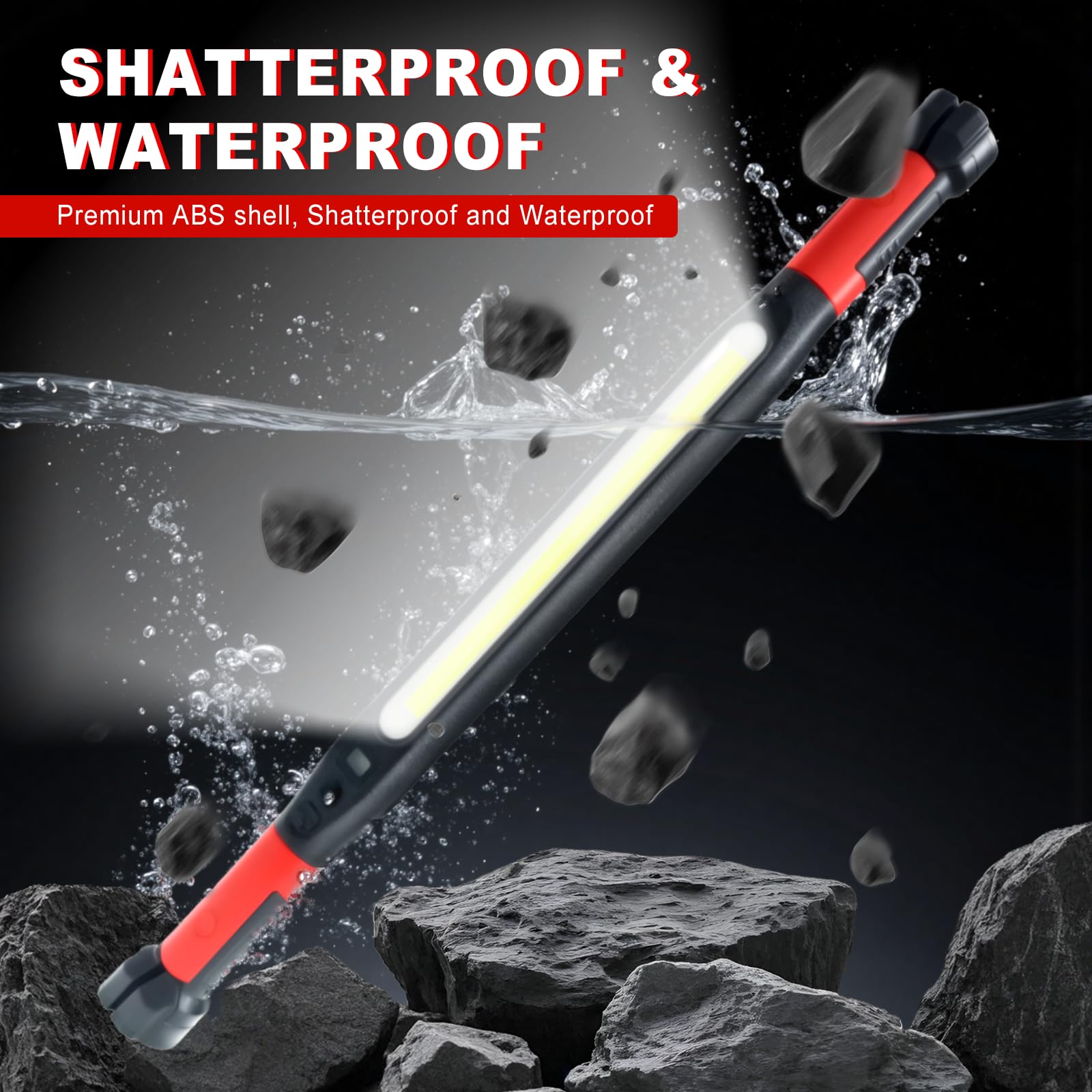 Geebonflugens IP65 waterproof build withstands rain, dust, and rugged environments.